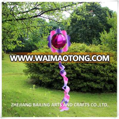 2017 newest design garden hanging decoration spiral wind spinner