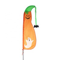 pumpkin polyester 60 inch halloween outdoor garden flag