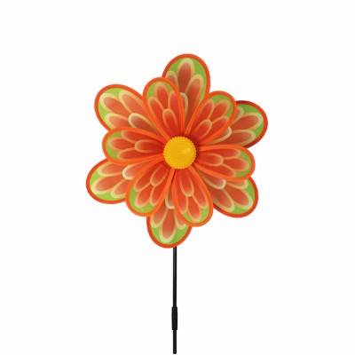 multicolor polyester sunflower mini garden windmill