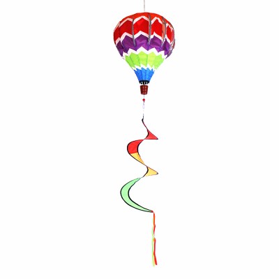 2019 polyester rainbow color hot air balloon spinner