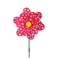 colorful polyester flower ground decorative windmill