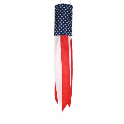 high quality polyester USA patriotic windsock